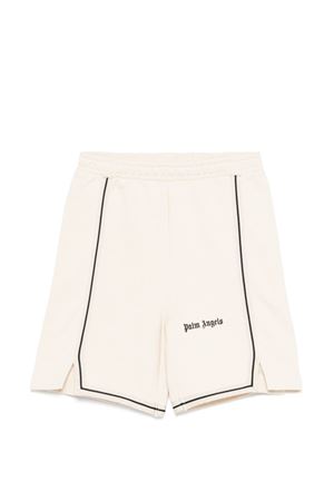 bermuda in cotone bianco PALM ANGELS KIDS | PBCI007S26FLE001092